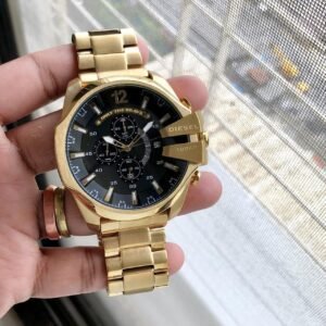 Diesel 10 bar Black & gold first copy watches in india
