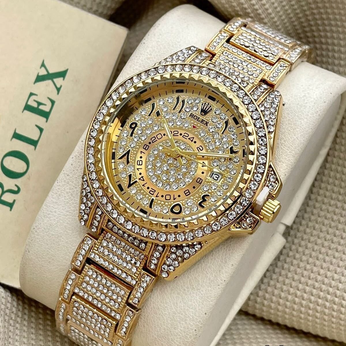 Rolex Arabic Diamond Gold - shonzone