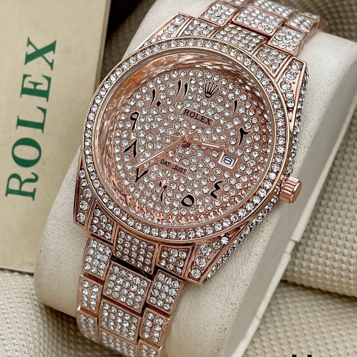 Rolex Arabic Diamond Rosegold - shonzone