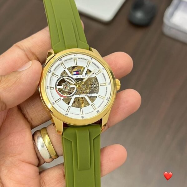Tommy Hilfiger Men's light green first copy watches in india
