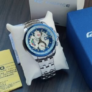 Edifice EF-558 Silver & Blue first copy watches in india