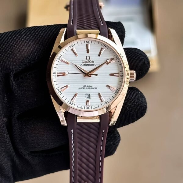 Omega Seamaster Aqua Brown and white first copy watches in india