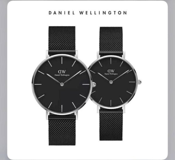 Daniel Wellington PETITE Black and Silver first copy watches in india
