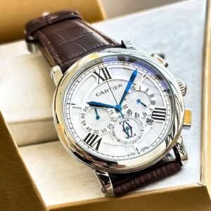 Cartier Men's Brown and Silver first copy watches in india
