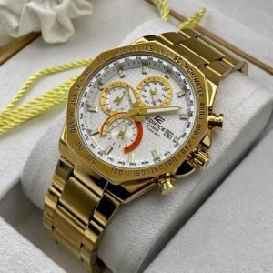 EDIFICE Mercedez Gold and White first copy watches in india