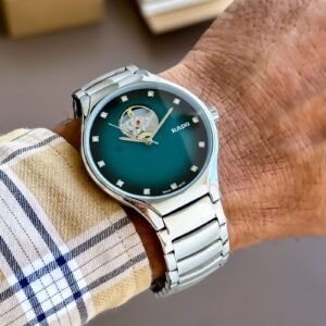 Rado Mens Silver and Green first copy watches in india