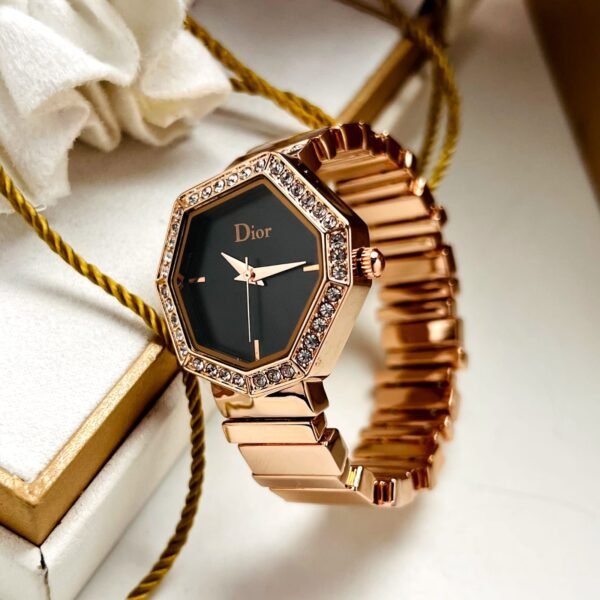 GEM DIOR Rosegold & Black first copy watches in india