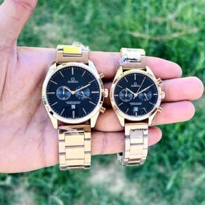 OMEGA Black Dial Couple first copy watches in india