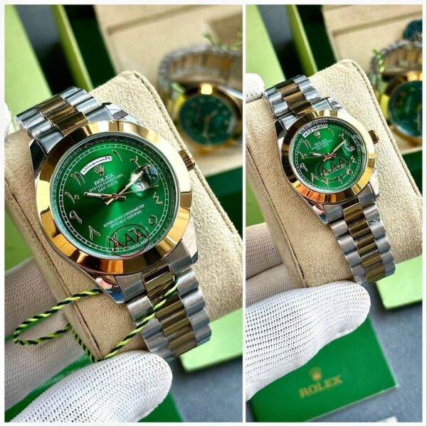 Rolex Arebic Green Couple